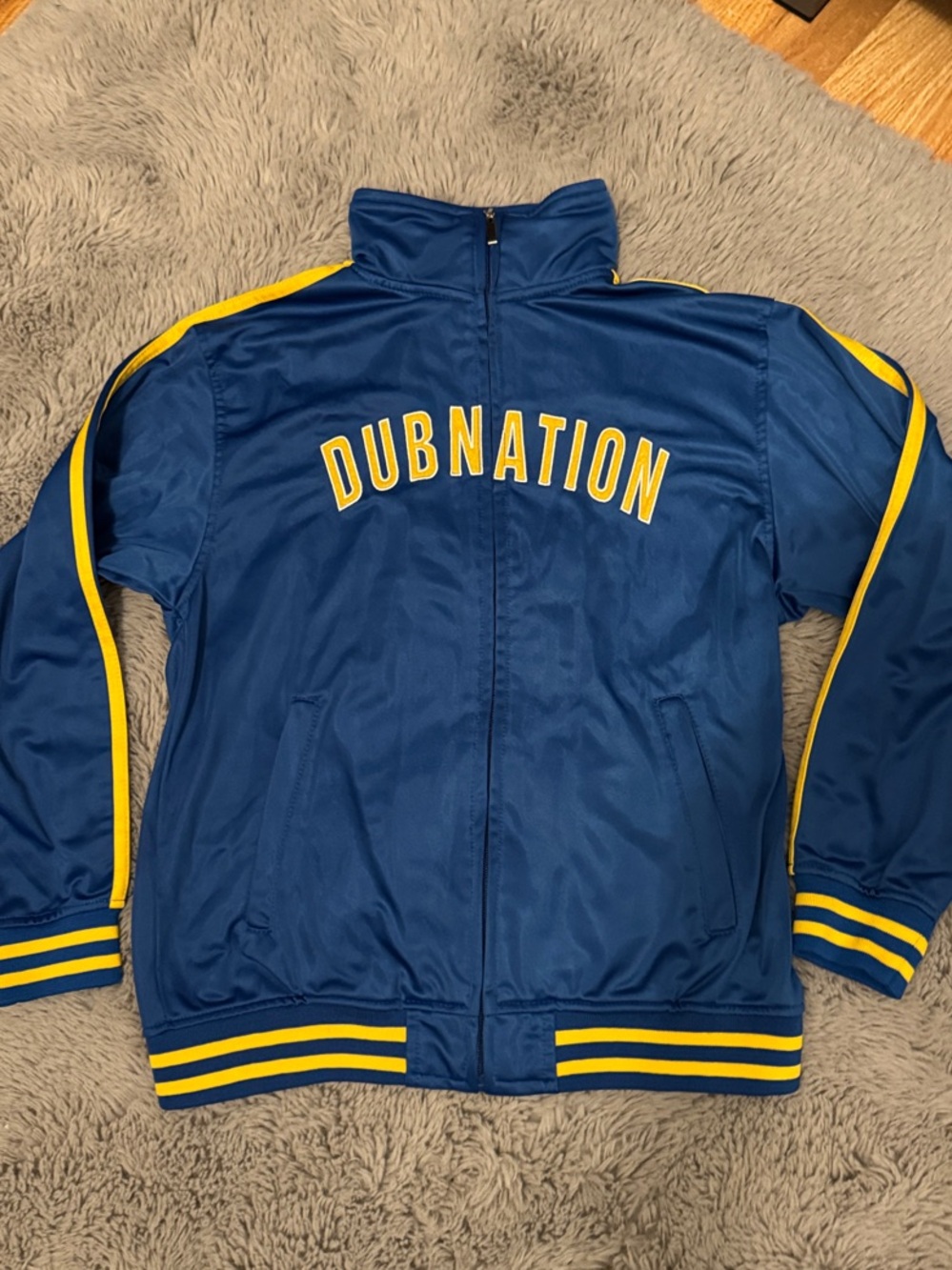 Kids Blue and Yellow Warriors 'DUBNATION' Track Jacket